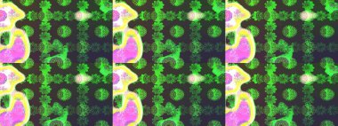 Hediye ambalaj kağıdı, tebrik kartları, posterler ve pankart tasarımı. Yeşil ve gri renkli çiçekler. Raster düz çiçek çizim deseni.