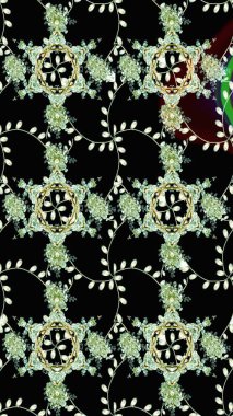 Modern stil dokusu. Çiçek desenli raster, siyah çizgi grafik deseni soyut raster arkaplan.