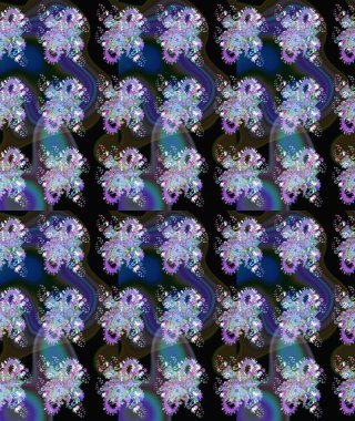 Tekstil, kumaş, kapaklar, duvar kağıtları, baskı, naylon, koleksiyon defteri, örgü, dekupaj için güzel bir eskiz. Küçük mavi çiçekli oldukça eski bir besin torbası deseni. Millefleurlar.