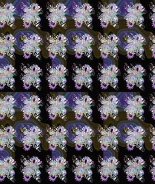 Siyah lale çiçekli Raster eskiz deseni. Paket kağıdı için en iyisi. Doğal kozmetik ürünleri, parfüm, çiçekçi dükkanı için bahar ihalesi tasarımı. Karşılama ya da düğün geçmişi olarak kullanılabilir.