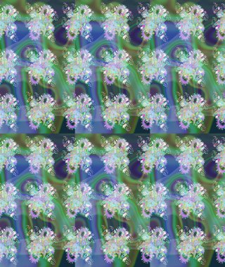 Tekstil, duvar kâğıdı, kapaklar, yüzey, baskı, hediye paketi, hatıra defteri, dekupaj. Taşralı şıklığı. Küçük yabani çiçeklerdeki halk modelini çiz. Liberty style millefleurs.