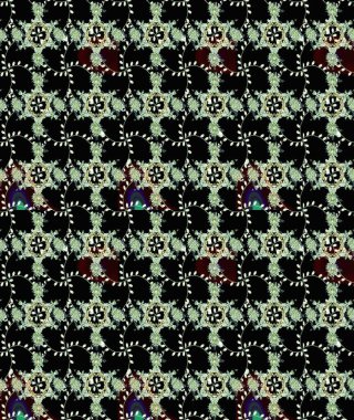 Siyah çiçekli eskiz deseni, suluboya çiçek deseni, sevimli çiçek, duvar kağıdı, kart ya da kumaş için fayanslı. Raster - stok.