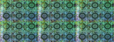 Geleneksel oryantasyon süsü. Kusursuz klasik raster altın desenli. Yeşil renklerde, altın elementlerle kusursuz desen. Klasik vintage arkaplan.