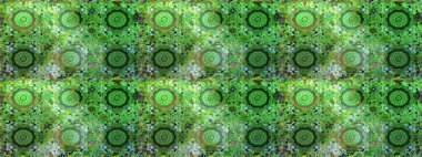 Klasik klasik klasik arka plan. Kusursuz klasik raster yeşili ve altın desenli. Geleneksel oryantasyon süsü.