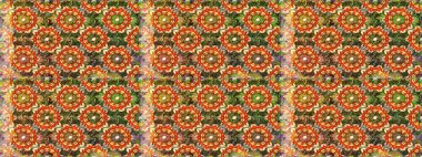 Kahverengi renklerde, altın elementlerle kusursuz desen. Klasik klasik klasik arka plan. Klasik raster sarısı, kusursuz desen. Geleneksel oryantasyon süsü.