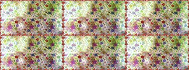 Parlak unsurları. Sorunsuz çiçek deseni kaydırma kağıt, davet, el ilanı, afiş veya Web sitesi Web sitesi arka plan duvar kağıdı için kullanılabilir. Elle çizilmiş Raster illüstrasyon.