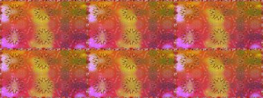 Turuncu renkli çiçekler. Raster düz çiçekleri pürüzsüz desen. Tasarım hediye paketi, tebrik kartları, posterler ve afiş tasarımı.