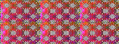 Raster illüstrasyonu. Çiçekli güzel suluboya desen. Gri renklerde.