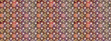 Kahverengi ve bej renkli çiçekler. Hediye ambalaj kağıdı, tebrik kartları, posterler ve pankart tasarımı. Raster düz çiçek çizim deseni.