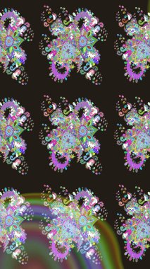 Güzel suluboya yaz çiçekleri deseni..