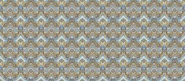 Barok tarzında duvar kağıdı tasarımı için kusursuz damaske deseni arkaplanı. Altın desenli gri, nötr ve mavi renklerde altın elementler. Süslü raster dekorasyonu.