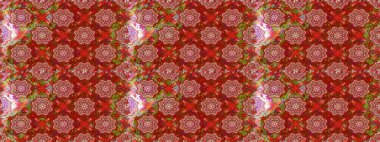 Çocuk stili. Renkli Bahar Temalı Kusursuz Arkaplan. Çiçekli, kusursuz bir arkaplan. Düz Çiçek Elementleri Tasarımı.