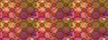 Raster illüstrasyonu. Renkli Bahar Temalı Kusursuz Arkaplan. Kusursuz Chichi kumaş deseni. Çiçek deseni. Düz Çiçek Elementleri Tasarımı.