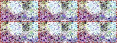 Raster - stok. Kusursuz bir arka plan modeli. Suluboya, elle çizilmiş. Tarafsız renklerde vadinin çiçekleri.