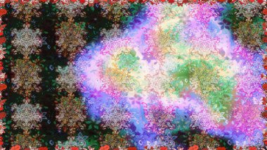 Modern stil dokusu. Çiçek desenli raster, nötr çizgi grafik deseni soyut raster arkaplan.