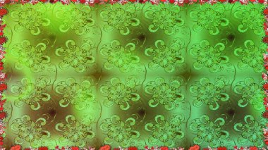 Büyük bir çiçek boyası seti. Kartlar, davetiyeler, tarih kartları ve daha fazlası için kullanılabilir. Tatlı suluboya desenli dikişsiz çiçek deseni.