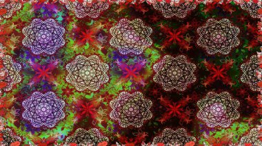 Raster kına dövme tarzı. Kullanılabilir Tekstil, tebrik kartı, boyama kitabı, telefon durumda yazdırma için. Hint çiçek desenli madalyon desen. Etnik Mandala süsleme.