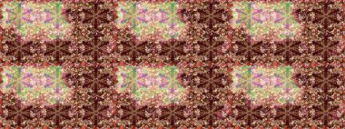 Raster Golden Mehndi kusursuz desen. Kına dövmeli süs çiçekleri, altın çıkartmalar, mehndi ve yoga tasarımı, kartlar ve parmak izleri. Kahverengi renkte desen.