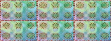 Kusursuz Tony kumaş deseni. Raster illüstrasyonu. Modaya uygun kumaş deseni. Küçük çiçekte sevimli çiçek deseni var..