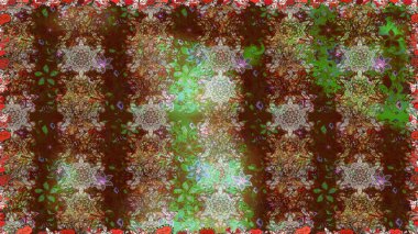 Klasik çiçek desenli. Raster 'ın taze dokusu. Yumuşak fayans. Yumuşak pamuk tasarımı. Paketleme, tekstil, duvar kağıdı için kusursuz çiçek arkaplanı.