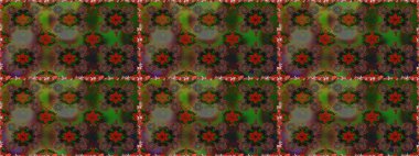 Çiçeksel kahverengi, pürüzsüz desen. Klasik taslak çizimi. Raster Yumuşak kumaş deseni. Raster çiçek izi..