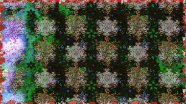 Güzel çiçek desenli küçük çiçek. Çiçekler, suluboya ile sorunsuz çiçek desenli. Raster desen.