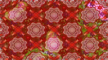 Moda baskıları için zarif bir şablon. Motley illüstrasyonu. Küçük renkli çiçekler. Çiçekli yaz çiçekleri. Küçük çiçekte güzel bir desen. Kusursuz..