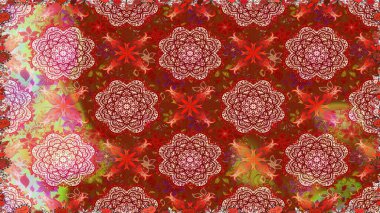 Kusursuz etnik tasarım. Çiçekleri, deniz kabukları, mandalaları ve suluboya efektleriyle donanma geçmişi. Yatak çarşafları, ceket, paket tasarımı, kumaş ve moda kavramları için tekstil baskısı.