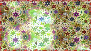 Zarif, parlak ve kusursuz nötr çiçek desenli tasarım. Raster. Sabıka baskıları, bebek kıyafetleri, duvar kâğıtları, paket kutuları vb..
