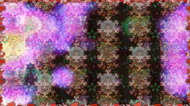 Arkaplan dokusu, duvar kağıdı, çiçek temalı gri renkler. Kabile sanatı boho baskısı, klasik çiçek arkaplanı. Soyut etnik raster pürüzsüz desen.