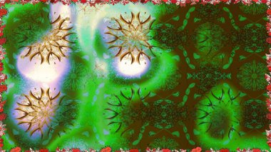 Renkli Bahar Temalı Kusursuz Arkaplan. Kusursuz çiçek deseni. Düz Çiçek Elementleri Tasarımı. Asya tekstil tarzında. Güzel kumaş deseni. Raster illüstrasyonu.