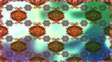 Yeşil renkli çiçekler. Nazikçe, güzel çiçek arkaplanı. Raster çiçek desenli ve çiçekli..