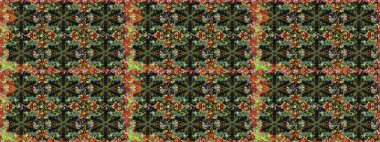 Altın antika ortaçağ dekoratifi, yapraklar ve gri renkli altın desenli süslemeleri olan pürüzsüz bir şablon. Kusursuz kraliyet lüksü, altın barok kumaş rengi..