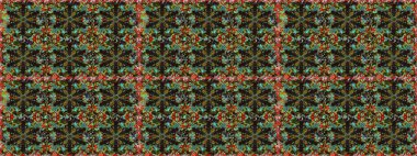 Kusursuz oryantal klasik altın desen. Kahverengi renklerde altın tekrarlayan elementler içeren Raster soyut arkaplanı.