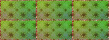 Düz Çiçek Elementleri Tasarımı. Kusursuz çiçek deseni. Renkli Bahar Temalı Kusursuz Arkaplan. Yeşil renkli çiçekler. Asya tekstil tarzında. Raster illüstrasyonu.