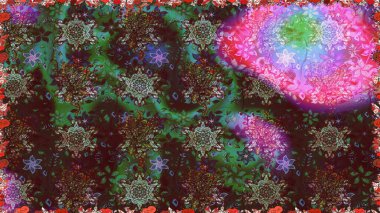 Kahverengi renkli çiçeklerle kusursuz çiçek deseni. Suluboya tarzında kahverengi renkte çiçekler.