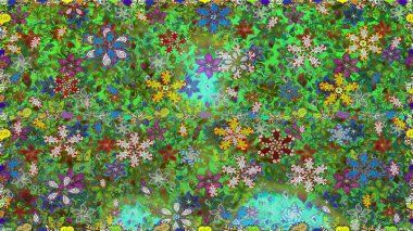 Çiçekler, yapraklar, dekoratif elementler, sıçramalar, lekeler, el çizimleri çizimleri ve Doodle çizimleri, grafik raster çizimleri.