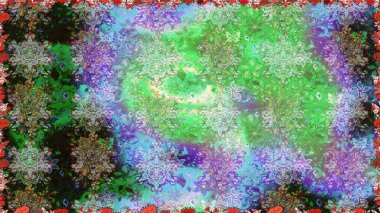 Şekillendirilmiş çiçeklerle kusursuz desen. Çiçek deseni duvar kağıdı, desen dolguları ve web sayfası arka planı için kullanılabilir. Süslü zentangılsız desen, soyut çiçeklerle süslenmiş..