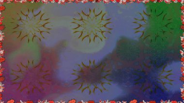 Güzel kumaş deseni. Düz çiçek öğeleri tasarım. Yaz tema Dikişsiz desen arka plan rengi. Trendy sorunsuz çiçek deseni içinde Raster illüstrasyon.