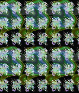 Renkli Bahar Teması eskiz kalıbı. Raster illüstrasyonu. Düz Çiçek Elementleri Tasarımı. Taslak desenli, modaya uygun kumaş deseni. Şirin çiçek elementleri..