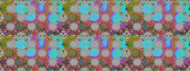 Küçük çiçekte güzel bir desen. Moda baskıları için zarif bir şablon. Motley illüstrasyonu. Gri çiçekli bahar çiçekleri. Küçük renkli çiçekler..