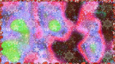 Eski model. Çiçeğin suluboya çizimlerinin mükemmel deseni. Suluboya kusursuz desen. Raster illüstrasyonu. Dekorasyon ve tasarım için güzel bir desen. Moda yazdırma.