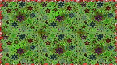 Cute Floral pattern in the small flower. Seamless Tony fabric pattern. Raster illustration. Fashionable fabric pattern.