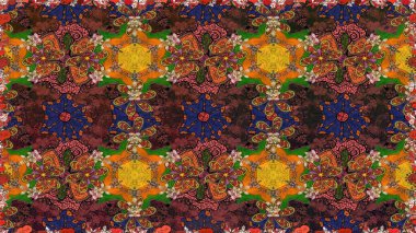 Güzel kumaş deseni. Raster suluboya deseni, narin çiçekler, kahverengi çiçekler, tebrik kartı şablonu..