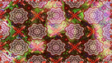 Modaya uygun kumaş deseni. Küçük çiçekteki sevimli çiçek deseni. Kusursuz Tony kumaş deseni. Raster illüstrasyonu.