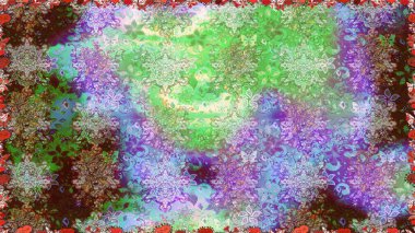 Düz Çiçek Elementleri Tasarımı. Tarafsız renklerde şirin bir çiçek deseni. Raster Modaya uygun kumaş deseni. Renkli Bahar Teması Kusursuz Arkaplan.