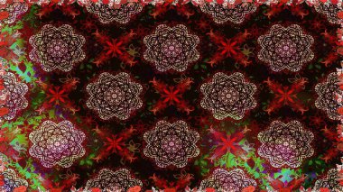 Raster illüstrasyonu. Suluboya kusursuz desen. Moda baskısı. Dekorasyon ve tasarım için güzel bir desen. Çiçeğin suluboya çizimlerinin mükemmel deseni. Eski.