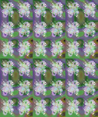 Yeşil renkli çiçekler. Düz Çiçek Elementleri Tasarımı. Renkli Bahar Teması eskiz kalıbı. Güzel çiçek deseni..