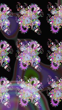 Sevgililer günü ve tebrik kartı konsepti için şık bir davetiye. Çiçek kompozisyonu, el boyası, hassas şablon. Üst manzara, yumuşak stil. Siyah renkte manzaralı çiçek deseni.