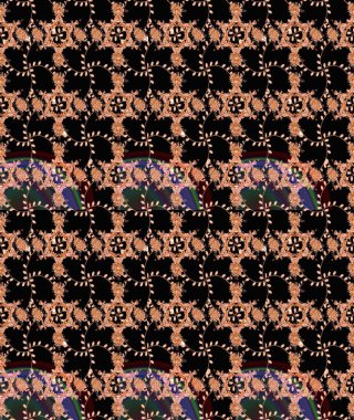 Küçük çiçekte güzel bir desen. Çiçekli bahar çiçekleri. Moda baskıları için zarif bir şablon. Motley illüstrasyonu. Robot resim. Küçük renkli çiçekler..